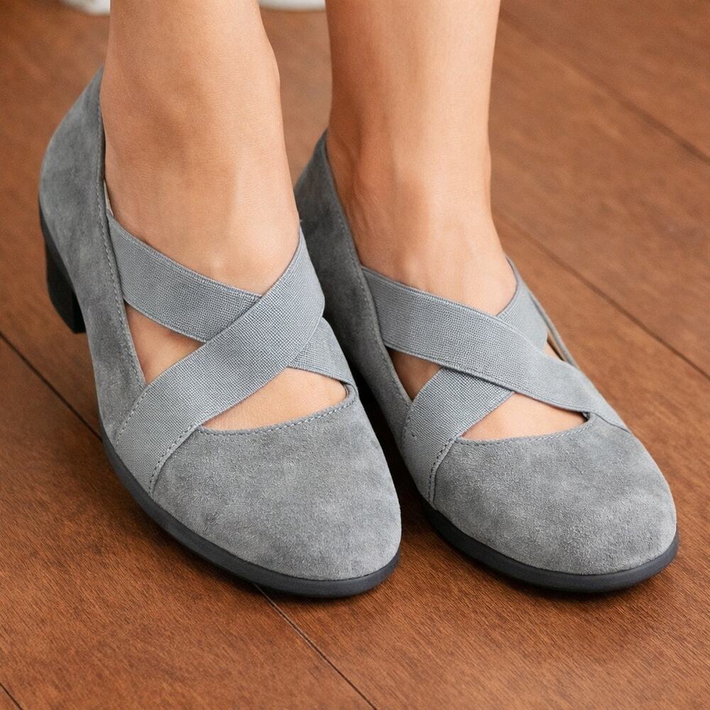 Cliffs by White Mountain Women's Anna Gray Heels Shoes 11 Comfort